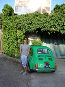 green car